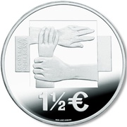 1½ Euros AMI; Silver reverse image