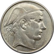 50 Francs Dutch text obverse image
