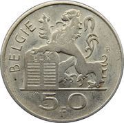 50 Francs Dutch text, Belgium, 1948-1954 reverse image