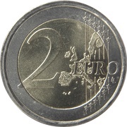 2 Euros 1st map reverse image