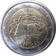 2 Euros Treaty of Rome obverse image