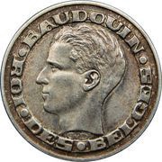 50 Francs - Baudouin I Brussels World's Fair 1958; French text obverse image