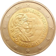 2 Euros Portuguese Republic obverse image