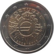 2 Euros 10 Years of Euros Cash obverse image