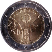 2 Euros Carnation Revolution obverse image