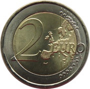 2 Euros Portuguese Red Cross, Portugal, 2015 reverse image