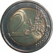 2 Euros Raul Brandão, Portugal, 2017 reverse image