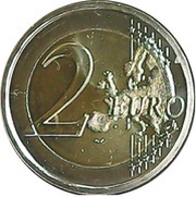 2 Euros 730 years of the University of Coimbra, Portugal, 2020 reverse image