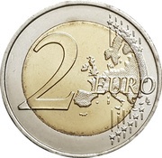 2 Euros 75th anniversary of United Nations, Portugal, 2020 reverse image