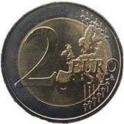 2 Euros Tokyo Olympic Games, Portugal, 2021 reverse image