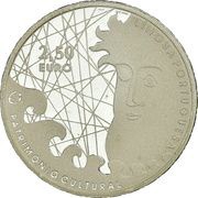 2½ Euros Portuguese Language; Silver reverse image