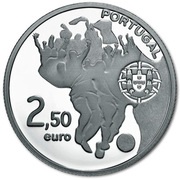2½ Euros FIFA World Cup; Silver obverse image