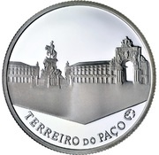 2½ Euros Palace Square, Lisbon; Silver, Portugal, 2010 reverse image