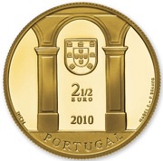 2½ Euros Palace Square, Lisbon; Gold obverse image
