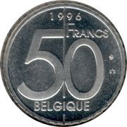 50 Francs - Albert II French text, Belgium, 1994-2001 reverse image