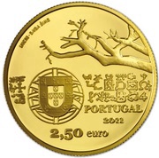 2½ Euros Capelo and Ivens; Gold obverse image