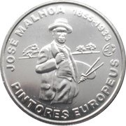 2½ Euros José Malhoa, Portugal, 2012 reverse image