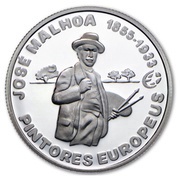 2½ Euros José Malhoa; Silver, Portugal, 2012 reverse image