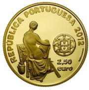2½ Euros José Malhoa; gold obverse image