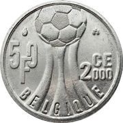 50 Francs - Albert II European Football Championship; French text, Belgium, 2000 reverse image