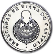 2½ Euros Earrings of Viana do Castelo; silver, Portugal, 2013 reverse image