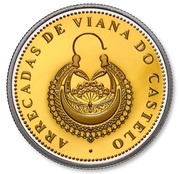 2½ Euros Earrings of Viana do Castelo; gold, Portugal, 2013 reverse image