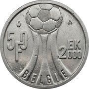 50 Francs - Albert II European Football Championship; Dutch text, Belgium, 2000 reverse image