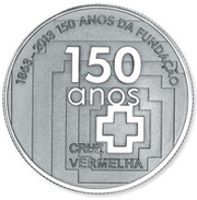 2½ Euros Portuguese Red Cross; Silver, Portugal, 2013 reverse image