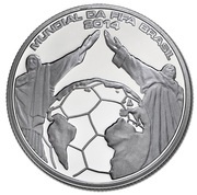 2½ Euros Football World Cup Brazil; Silver, Portugal, 2014 reverse image
