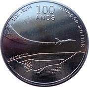 2½ Euros Military Aviation, Portugal, 2014 reverse image