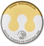 2½ Euros Rio 2016 Olympic Games; Bimetallic, Portugal, 2015 reverse image
