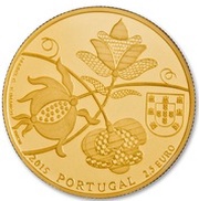 2½ Euros Beadspreads from Castelo Branco; Gold obverse image