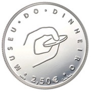 2½ Euros Money museum; Silver, Portugal, 2016 reverse image