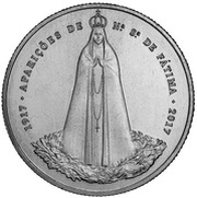 2½ Euros 100th anniversary of Fátima, Portugal, 2017 reverse image