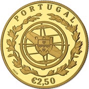 2½ Euros 100th anniversary of Fátima; Gold obverse image