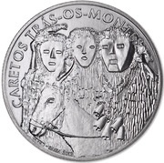 2½ Euros Caretos from Trás-os-Montes, Portugal, 2017 reverse image
