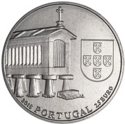 2½ Euro Granary houses from northwest of Portugal obverse image
