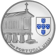 2½ Euro Granary houses from northwest of Portugal; Silver obverse image