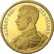 100 Francs - Albert I French text; Pattern obverse image