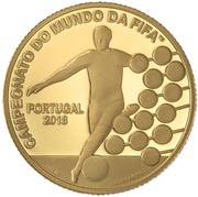 2½ Euros FIFA World Cup Russia 2018; Gold obverse image