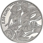 2½ Euros UEFA EURO 2020, Portugal, 2020 reverse image