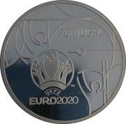 2½ Euros UEFA EURO 2020; Silver obverse image
