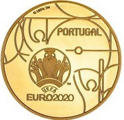2½ Euros UEFA EURO 2020; Gold obverse image