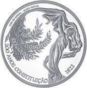 2½ Euros 200 Years of the Constitution of 1822; Silver, Portugal, 2022 reverse image