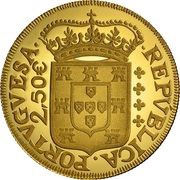 2½ Euros Numismatic Treasures - Dom Pedro obverse image