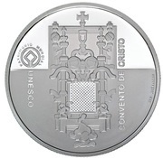5 Euros World Heritage - Convent of Christ; Proof issue, Portugal, 2004 reverse image