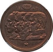 100 Francs Kings; Dutch text; Essai, Belgium, 1948 reverse image