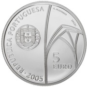 5 Euros World Heritage - Batalha Monestary; Proof issue obverse image