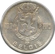 100 Francs Kings; Dutch text, Belgium, 1948-1951 reverse image