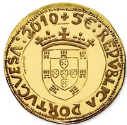 5 Euros Numismatic Treasures - O Justo D.João II; Gold obverse image
